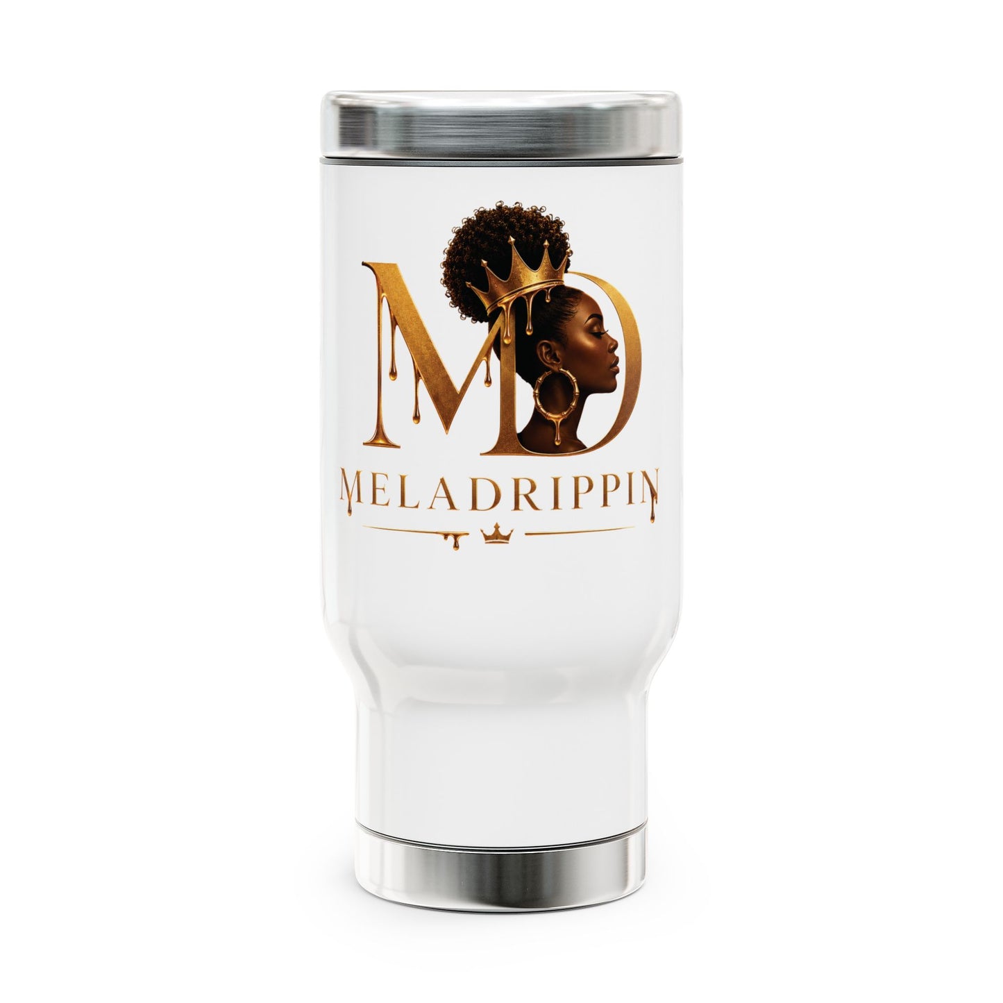 Stainless Steel Travel Mug with Handle, 14oz